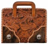 3D Belt Company BI263 Tan Bible Cover with Cross Conchos